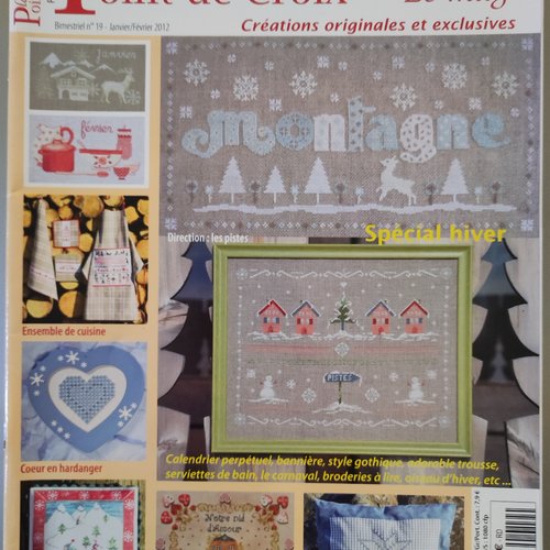 Plaisir de broder point de croix, le mag - bimestriel janvier/février 2012, n°19