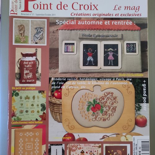 Plaisir de broder point de croix, le mag - bimestriel septembre/octobre 2011, n°17