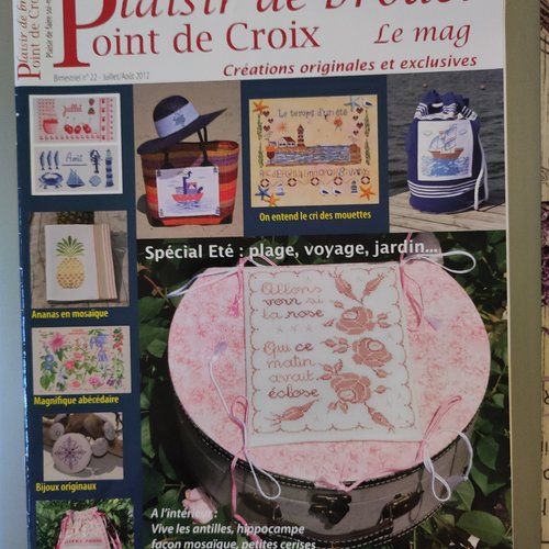 Plaisir de broder point de croix, le mag - bimestriel juillet/août 2012, n°22