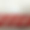 1m de galon fantaisie blanc et rouge - coton - vintage - 25mm - 145hh