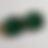 2 boutons résine vert - 34mm - 2n 