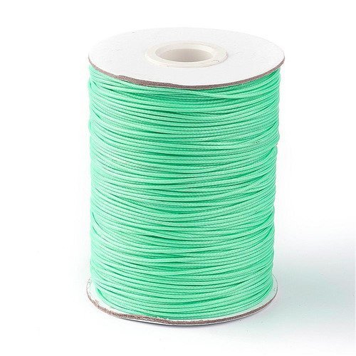 2m fil polyester ciré vert d'eau 1mm - macramé , shamballa ...14