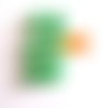 6 boutons en résine vert (chat) - 19x15mm - 136div