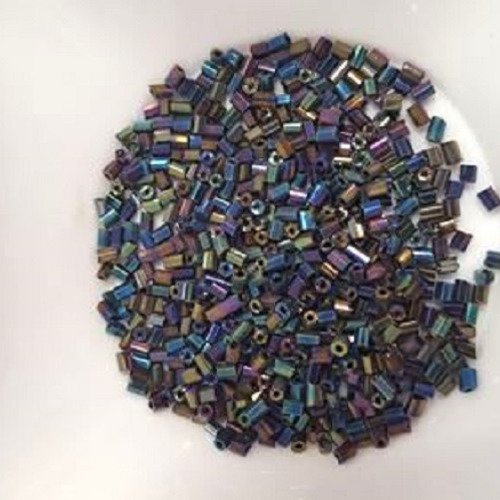 Perles de rocailles en verre multicolore 2mm - 7.5g