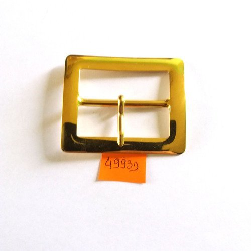 1 boucle de ceinture métal doré vintage - 54x45mm - 4993d