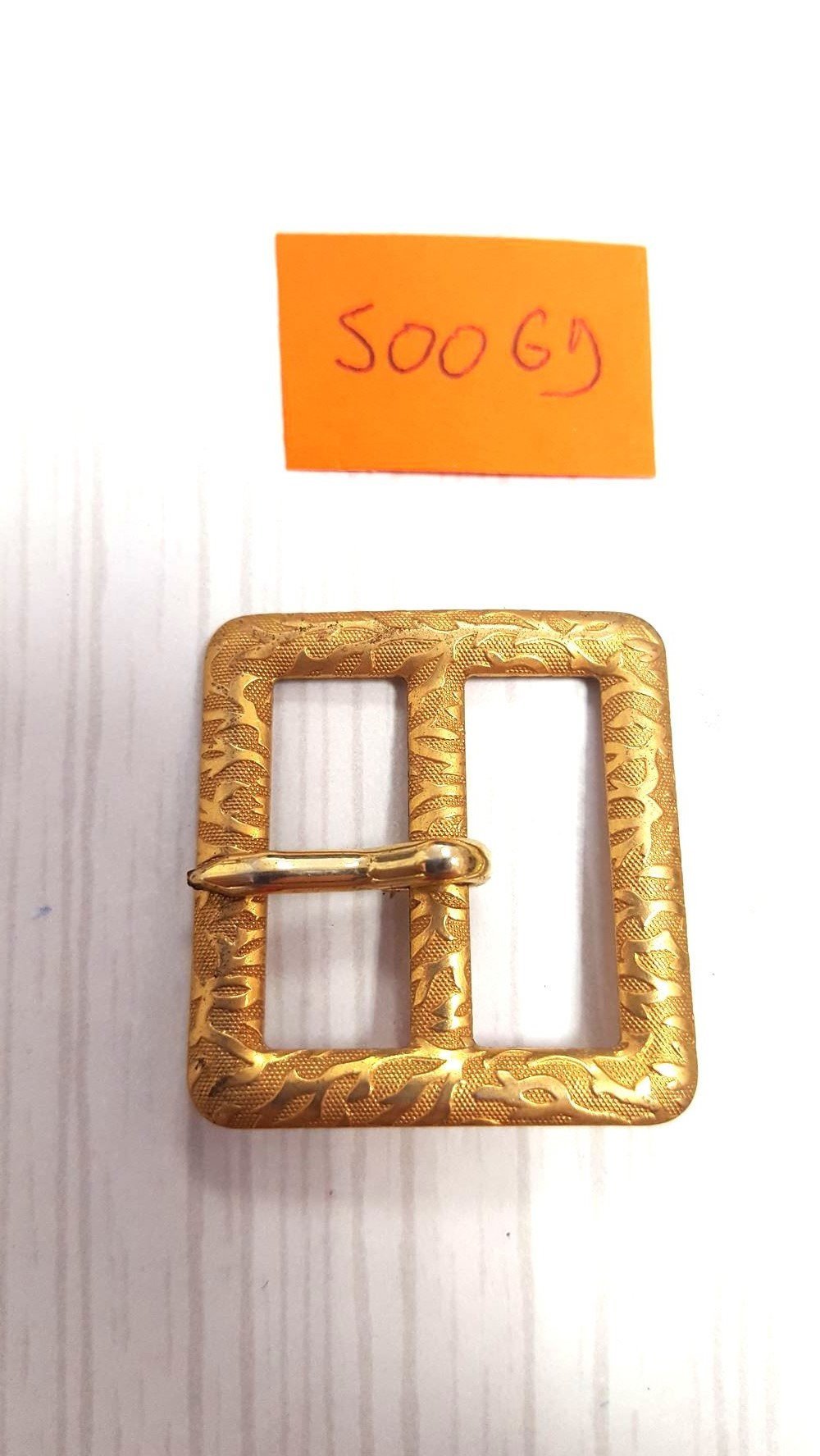 vintage 1 boucle de ceinture métal doré 4996D 50x30mm