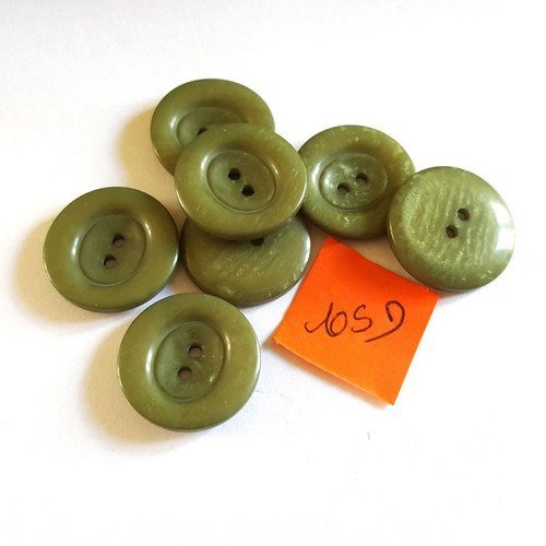 3913D 6 boutons en résin rose 22mm