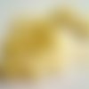 10 boutons résine jaune - vintage - 18mm - 695m