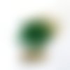 20 perles en résine vert - 9x8mm - s