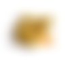 8 boutons résine beige foncé - vintage - 14x14mm - 5250d
