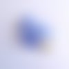 7 boutons en résine bleu transparent - 15mm - 77c