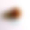 1 bouton en résine marron avec des perles - 28mm - 97b