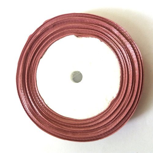 Rouleau de satin vieux rose - 16mm - 22m - 20