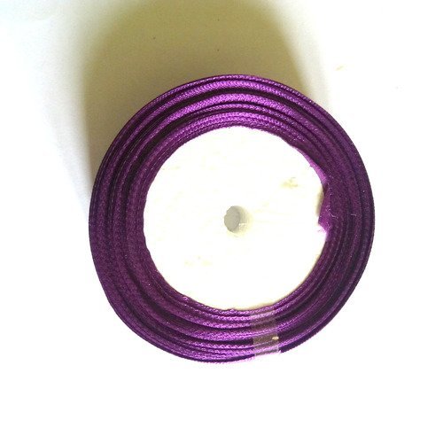 Rouleau de satin violet - 25mm - 22m - 6
