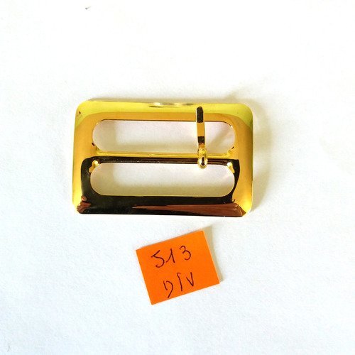 1 boucle de ceinture métal doré vintage - 50x30mm - 513div