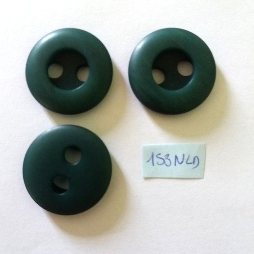 5 boutons en résine vert - 30mm - 153nld