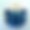 1 bouton en résine bleu et noir ( tete d'ours ) - 23x29mm - lot 188