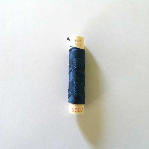 Fil de soie bleu - phenix - cordonnet 8m - n°5090