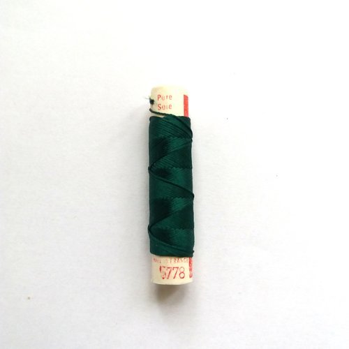 Fil de soie vert - phenix - cordonnet 8m - n°5778