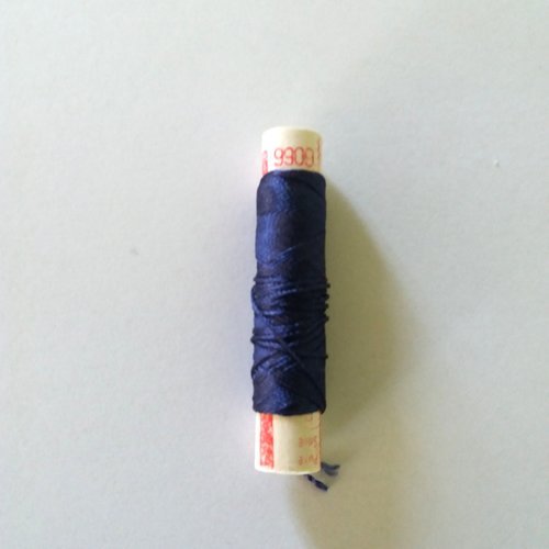Fil de soie bleu foncé - phenix - cordonnet 8m - n°6066