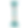 Échevette fil a broder mouliné effet lumière dmc e3849 métallisé bleu turquoise