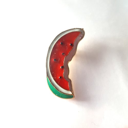 Pin's pasteque - 27x13mm