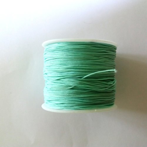 3m fil polyester vert d'eau 0.5mm - miyuki , macramé , shamballa ...03