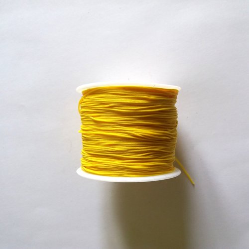 3m fil polyester jaune 0.5mm - miyuki , macramé , shamballa ... 543