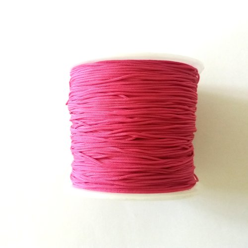 3m fil polyester rose fushia 0.5mm - miyuki , macramé , shamballa ... 129