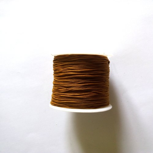 3m fil polyester marron mordoré 0.5mm - miyuki , macramé , shamballa ... 563
