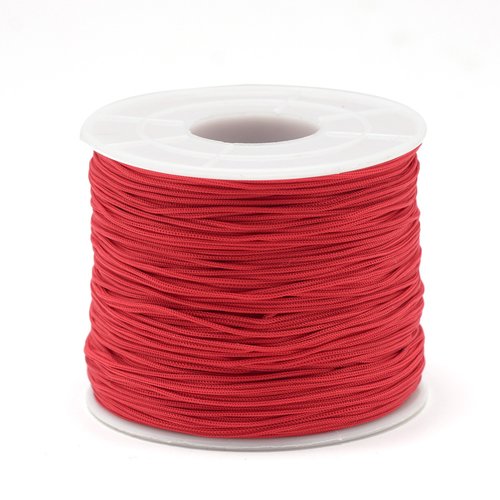 3m fil polyester rouge 0.5mm - miyuki , macramé , shamballa ... 700