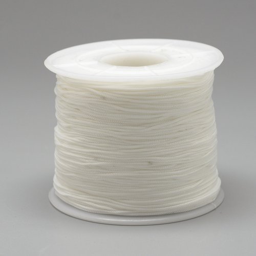 3m fil polyester blanc 0.5mm - miyuki , macramé , shamballa ... 800