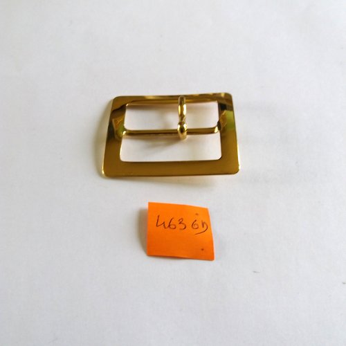 1 boucle de ceinture doré en métal - vintage - 48x41mm - 4636d