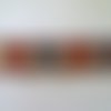 1m de galon fantaisie en coton - blanc rouge et bleu - 50mm - vintage