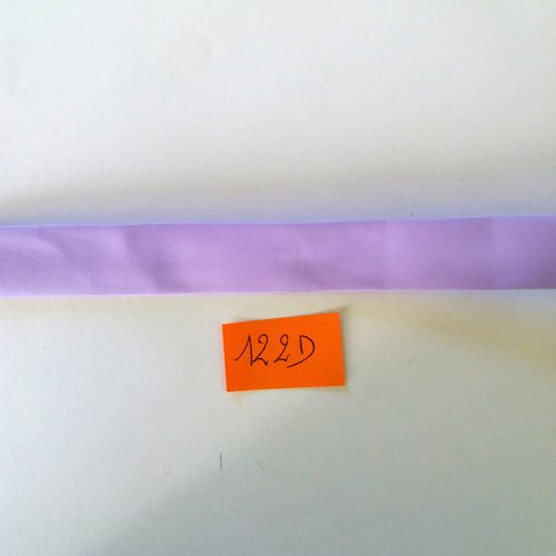 4,50m de biais en nylon mauve - 15mm - 122d