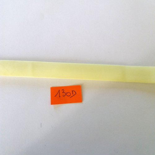 4,50m de biais en nylon jaune - 15mm - 130d
