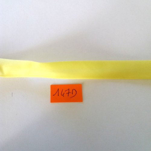 5,80m de biais en nylon jaune - 15mm - 147d