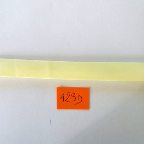 4,50m de biais en nylon jaune - 15mm - 123d