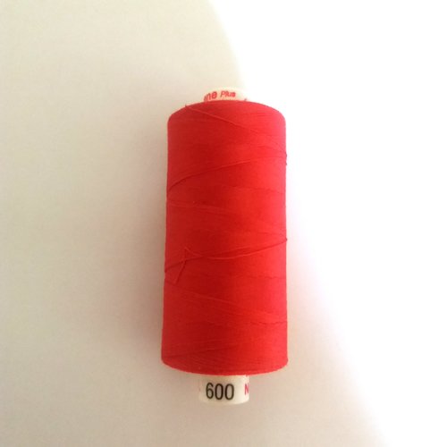 Fil a coudre tous textiles - rouge 600 - 1000m - metrosene - pes - mettler