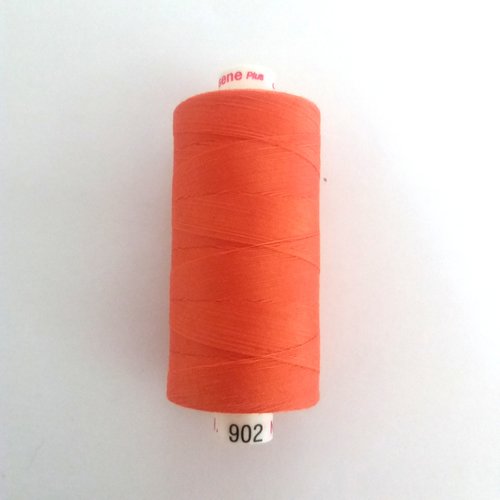 Fil a coudre tous textiles - orange 902 - 1000m - metrosene - pes - mettler