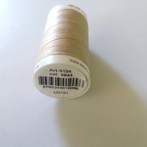 Fil a coudre - beige 844 - tous textiles - 500m - 100% coton - mettler