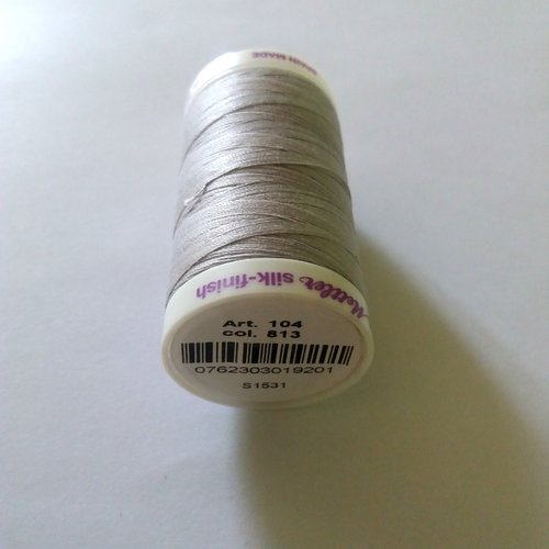 Fil a coudre - gris 813 - tous textiles - 500m - 100% coton - mettler