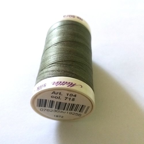 Fil a coudre - vert 715 - tous textiles - 500m - 100% coton - mettler