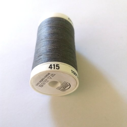Fil a coudre - gris 415 - tous textiles - seralon - 500m - 100% polyester - mettler