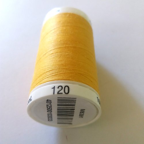 Fil a coudre - jaune 120 - tous textiles - seralon - 500m - 100% polyester - mettler