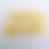 6 boutons fantaisies en résine (tete de fille) - blanc et jaune - 23x17mm - f4