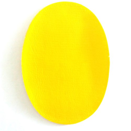 1 paire de coude jaune - genoux - tissu coton enduit - 16 x 11,2cm - ab8