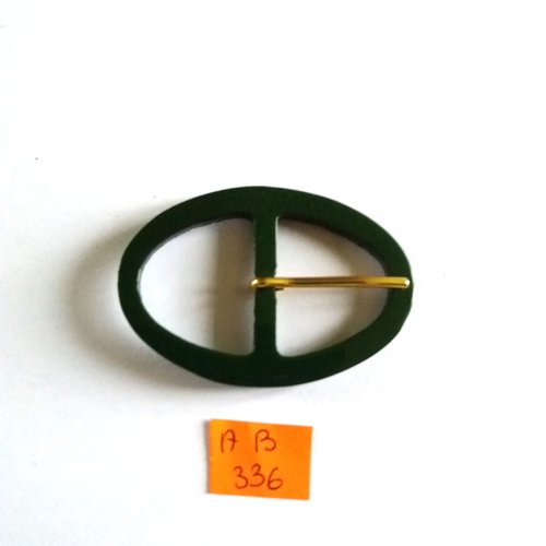 1 boucle de ceinture en résine vert - 62x42mm - ab336