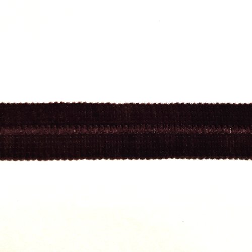 1.6m de ruban velours marron - 29mm - 493ab
