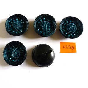 3913D 6 boutons en résin rose 22mm